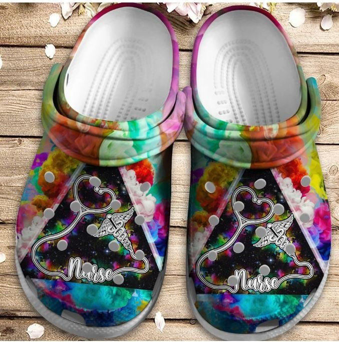 Colorful Nurse Shoes – Magical World Of Nurse Crocs Clog Birthday Gift For Men Women Friend