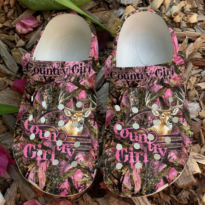 Country Girl Deer Hunting Crocs Classic Clogs Shoes