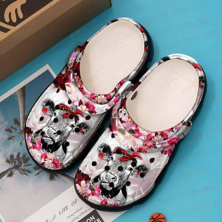 Cow Crocs Classic Clogs Shoes