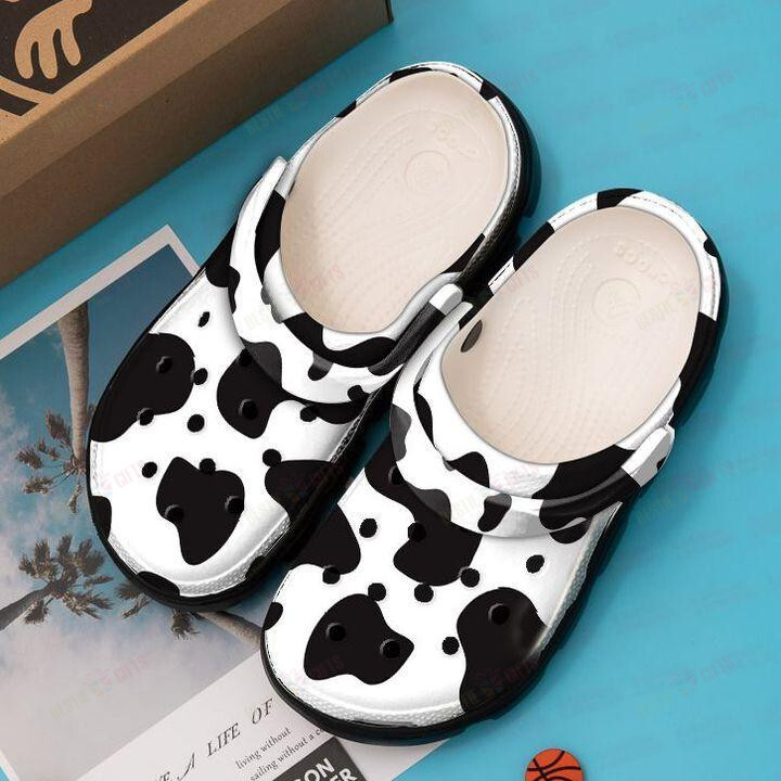 Cow Crocs Classic Clogs Shoes