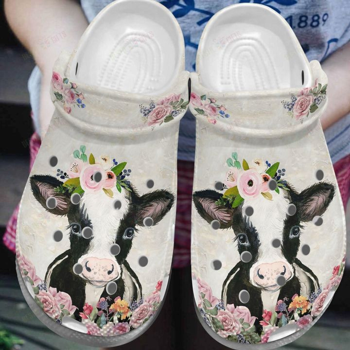 CowI Love Cow Crocs Classic Clogs Shoes