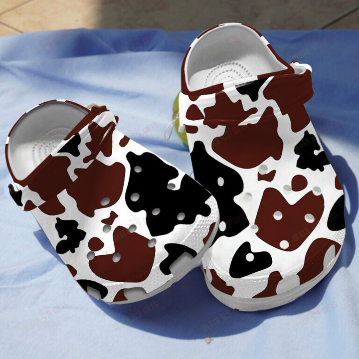 Cows Cowhide Crocs Classic Clogs Shoes