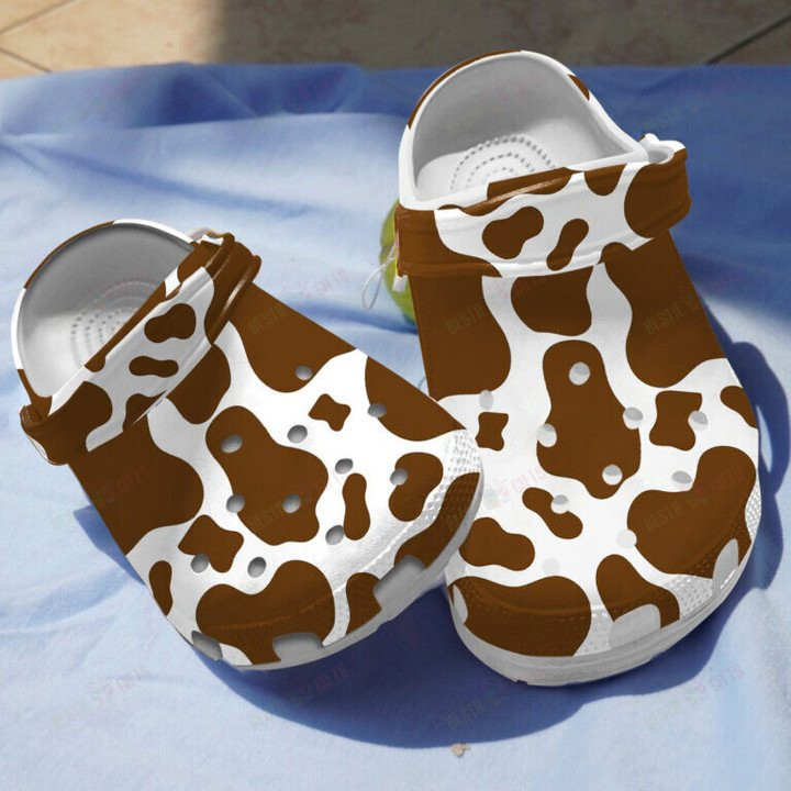 Cows Cowhide Crocs Classic Clogs Shoes