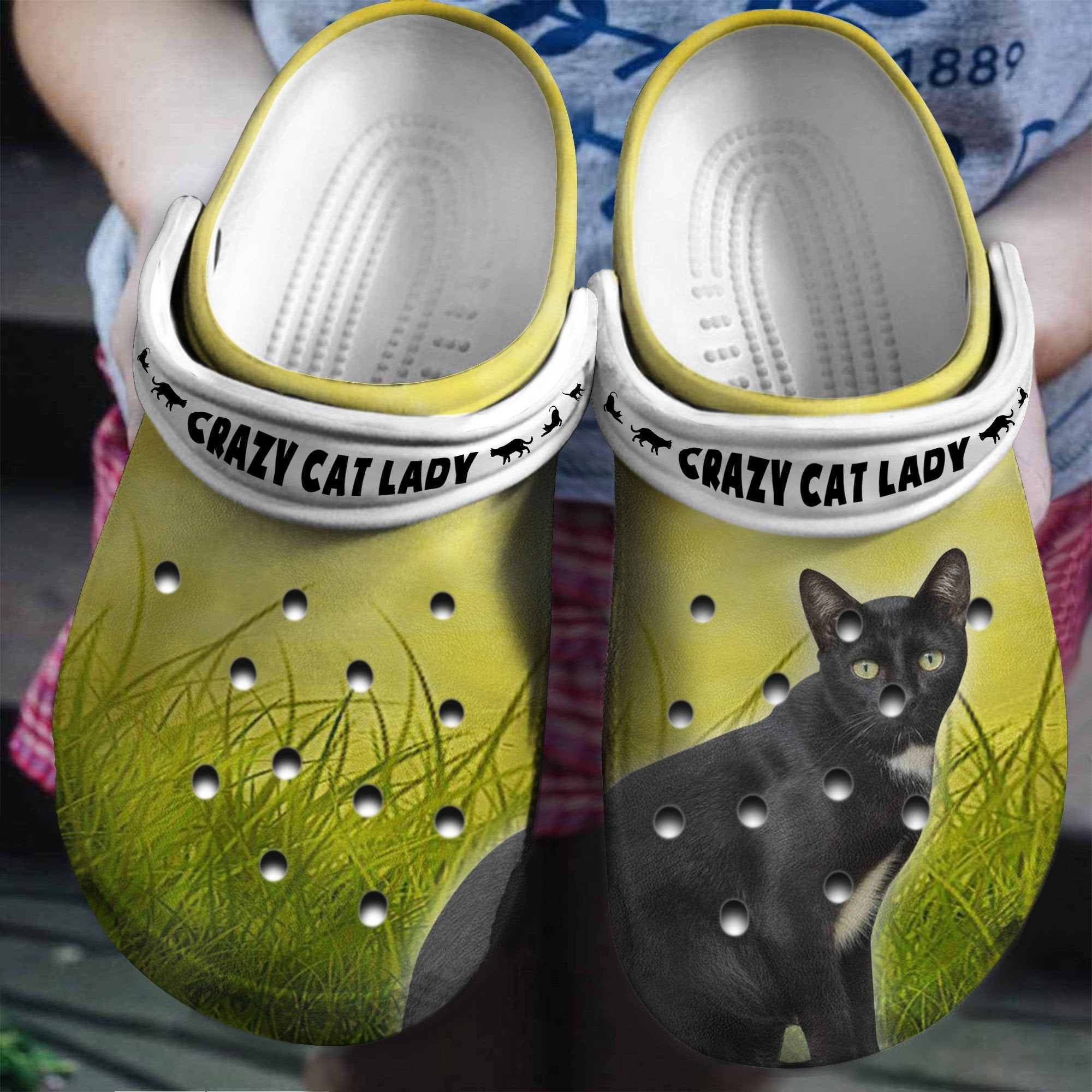 Crazy Cat Lazy Shoes Crocs Clogs Gifts For Girls Women