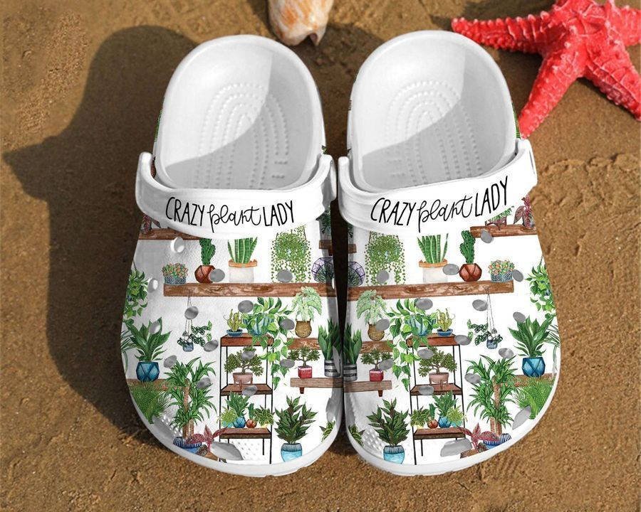 Crazy Plant Lady Mom Unisex Birthday Gifts Crocs Clog Shoes