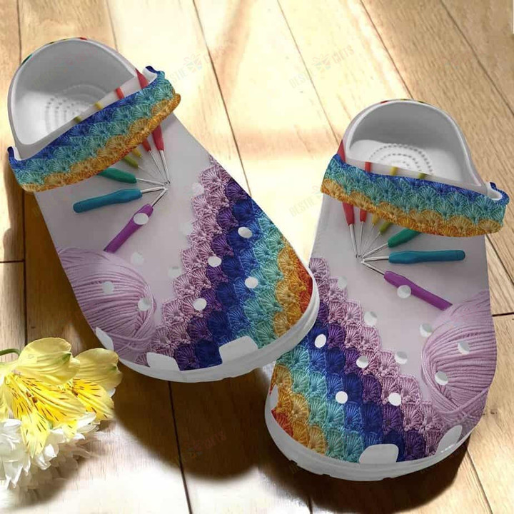 Crochet Crocs Classic Clogs Shoes