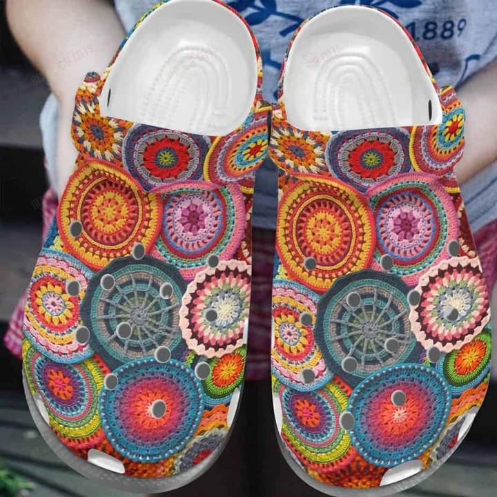 Crochet Crocs Classic Clogs Shoes