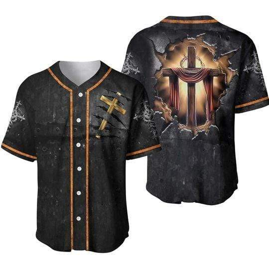 Cross Personalized 3d Baseball Jersey kv