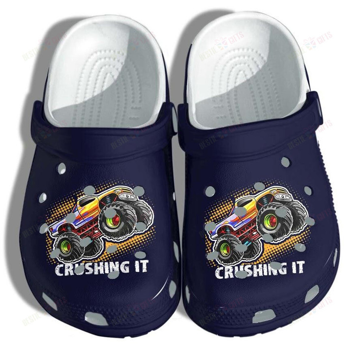 Crushing Truck Funny Monster Truck Crocs Classic Clogs Shoes