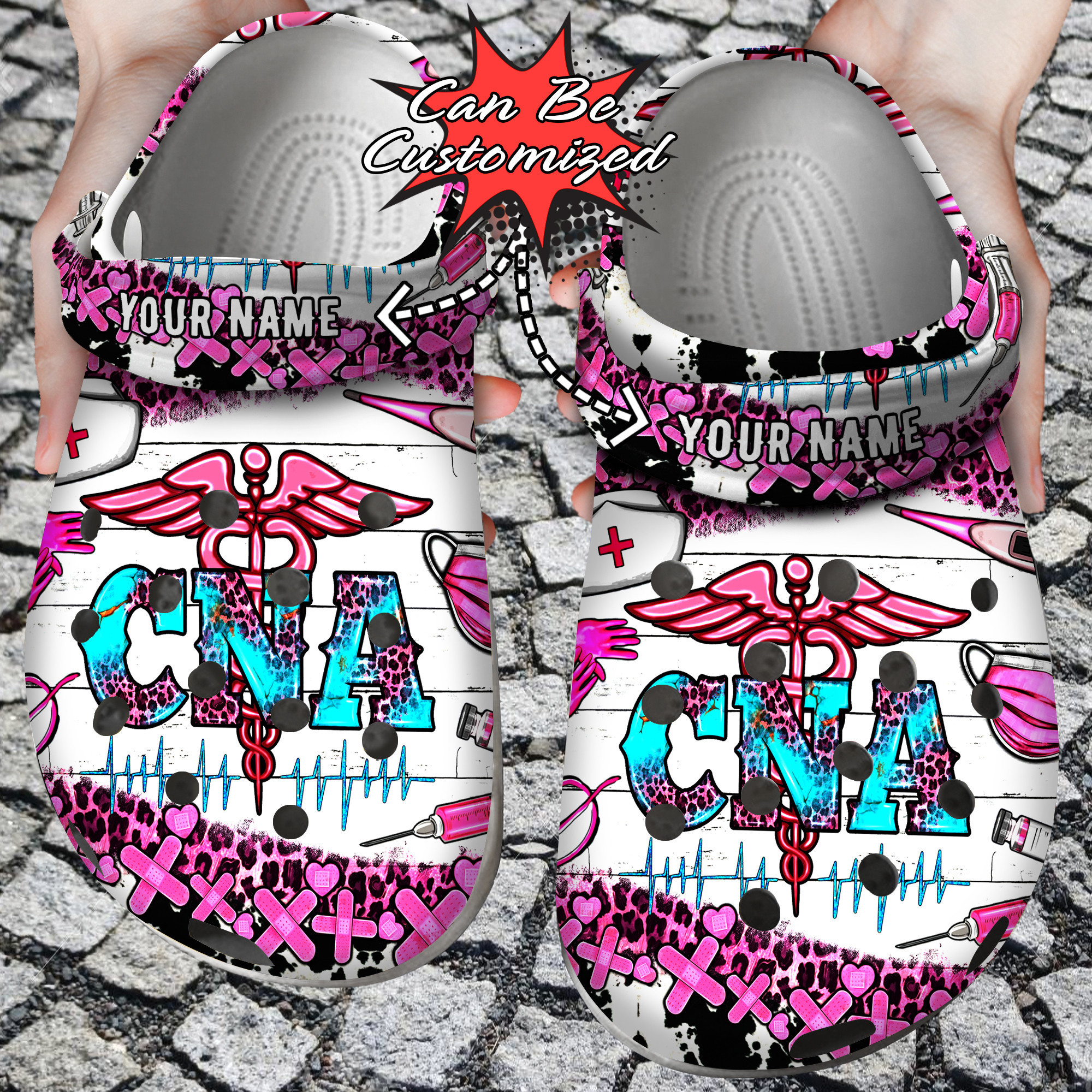 Custom Crocs Nurse Western CNA Clog Shoes