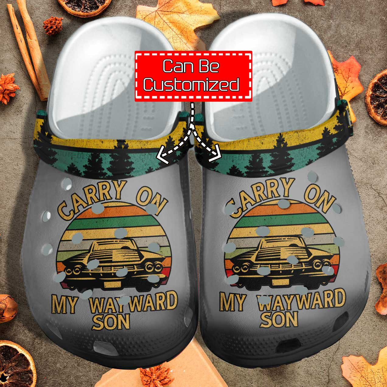 Custom Crocs Personalized Carry On My Wayward Son Clog Shoes