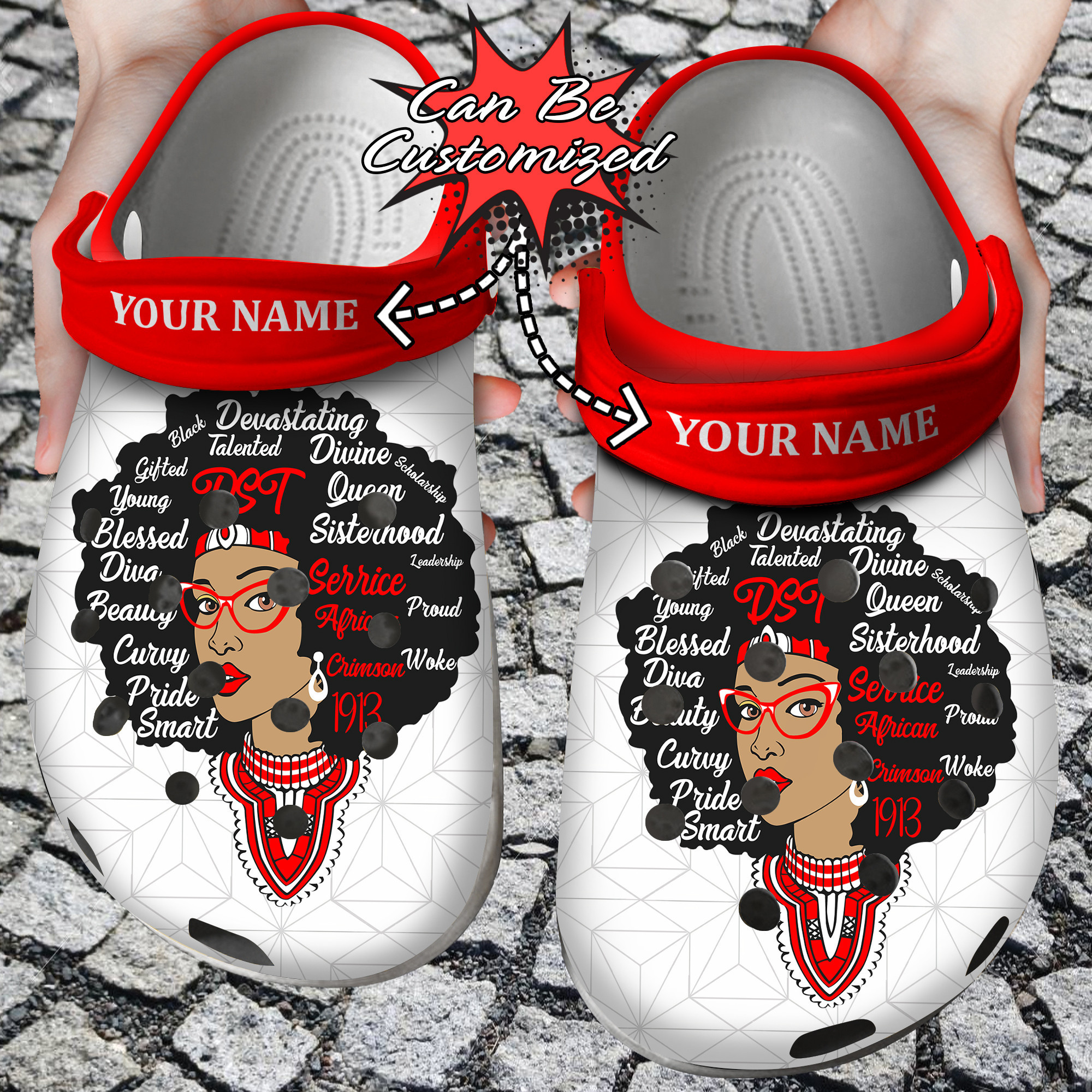 Custom Crocs Personalized DST Queen Clog Shoes
