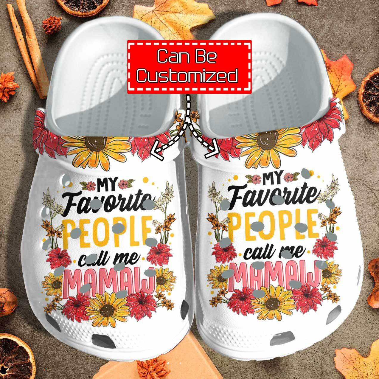 Custom Crocs Personalized My Favorite People Call Me Mamaw Mother Day Clog Shoes