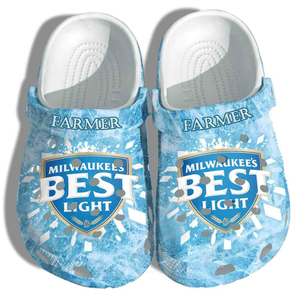 Custom Milwaukees Best Light Crocs Shoes Clogs – Funny Beer Crocs Shoes Clogs For Men Women
