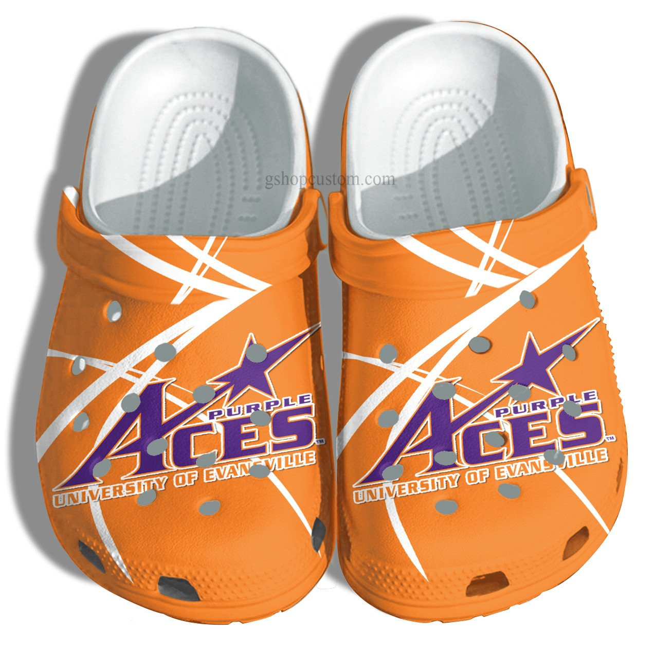 Customize University Of Evansville Aces Croc Shoes- Graduation Universities Gift Crocs Shoes Gift Men Women