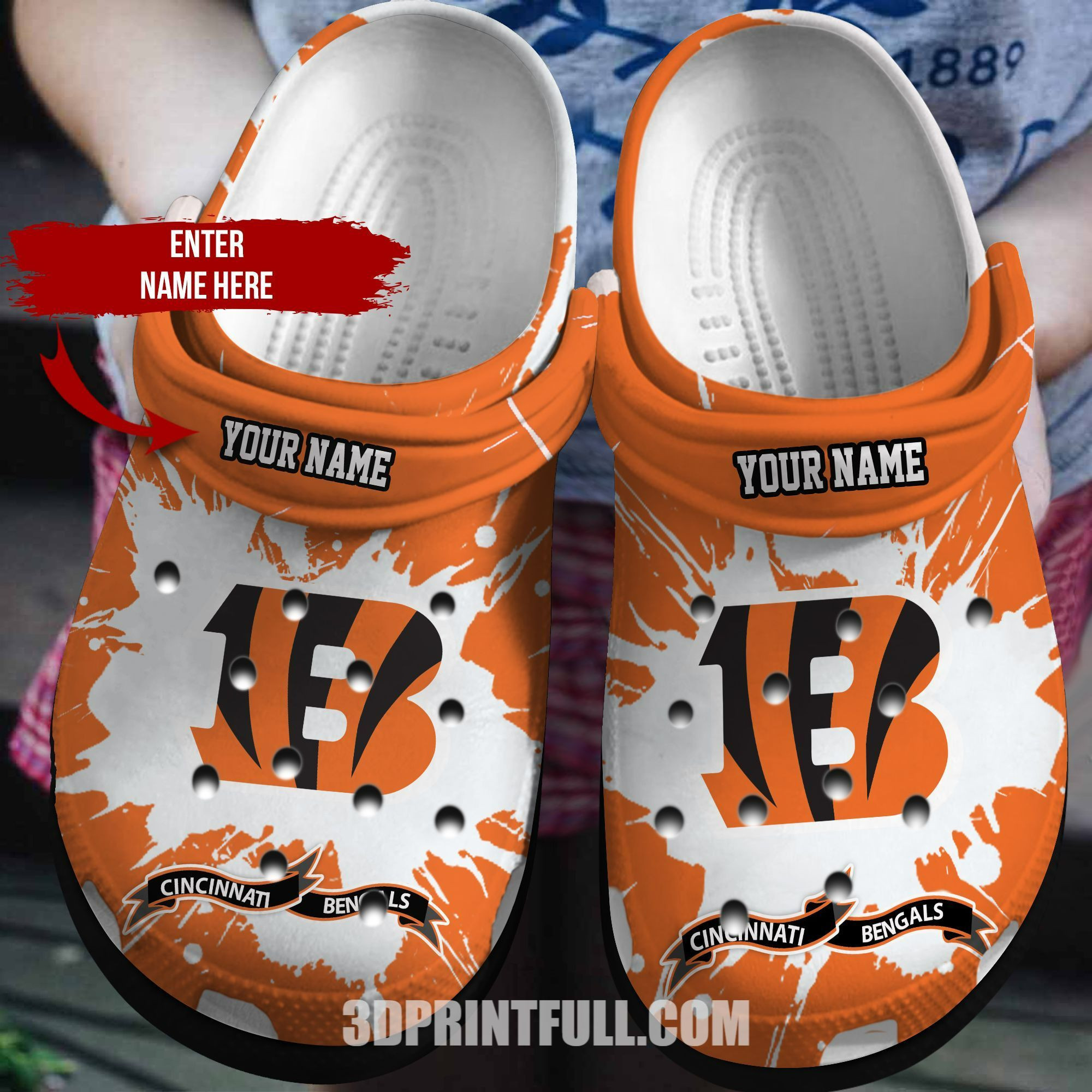 Customized Bengals Crocs