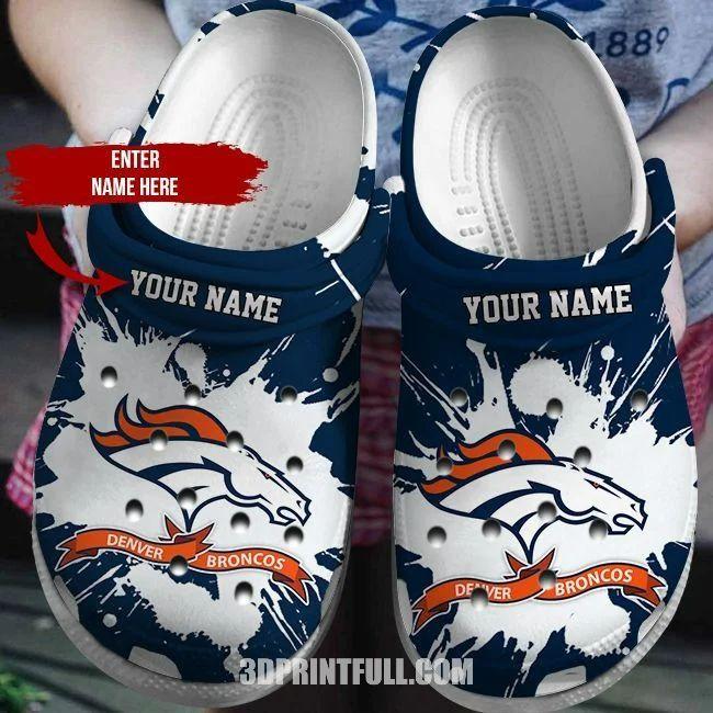 Customized Broncos Crocs