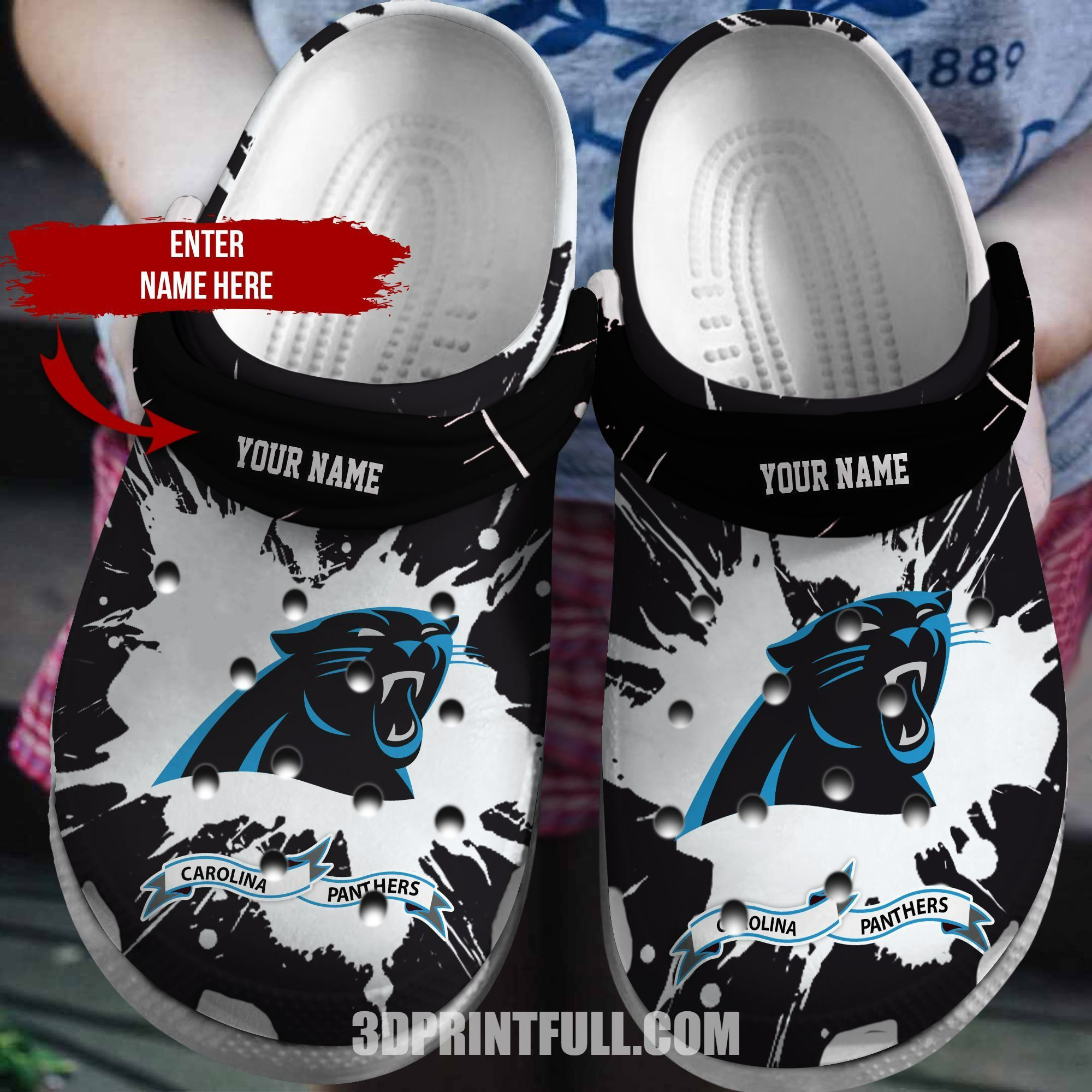 Customized Panthers Crocs