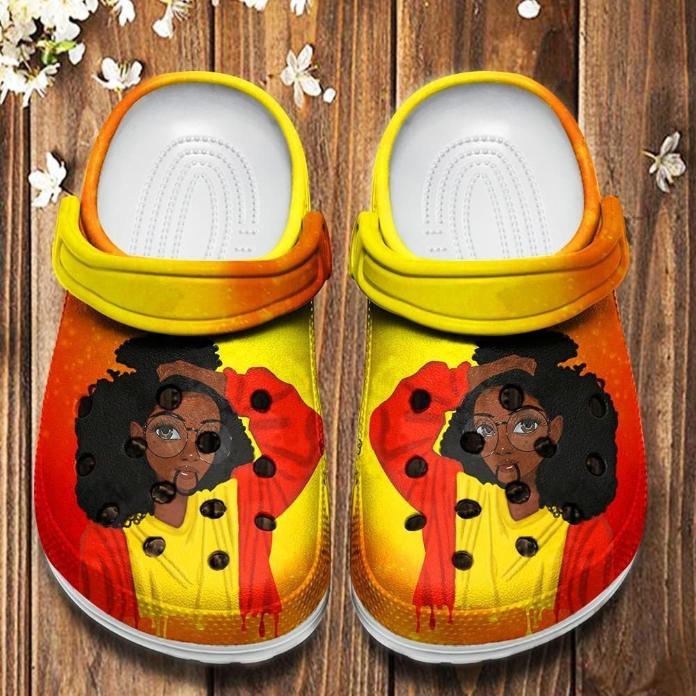 Cute Black Girl Shoes - Teen Black Girl Crocs Crocbland Clog Birthday Gift