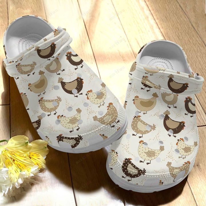 Cute Chickens Crocs Classic Clogs Shoes