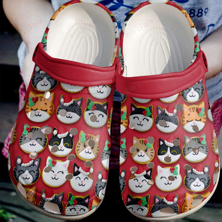 Cute Christmas Cats Crocs Classic Clogs Shoes