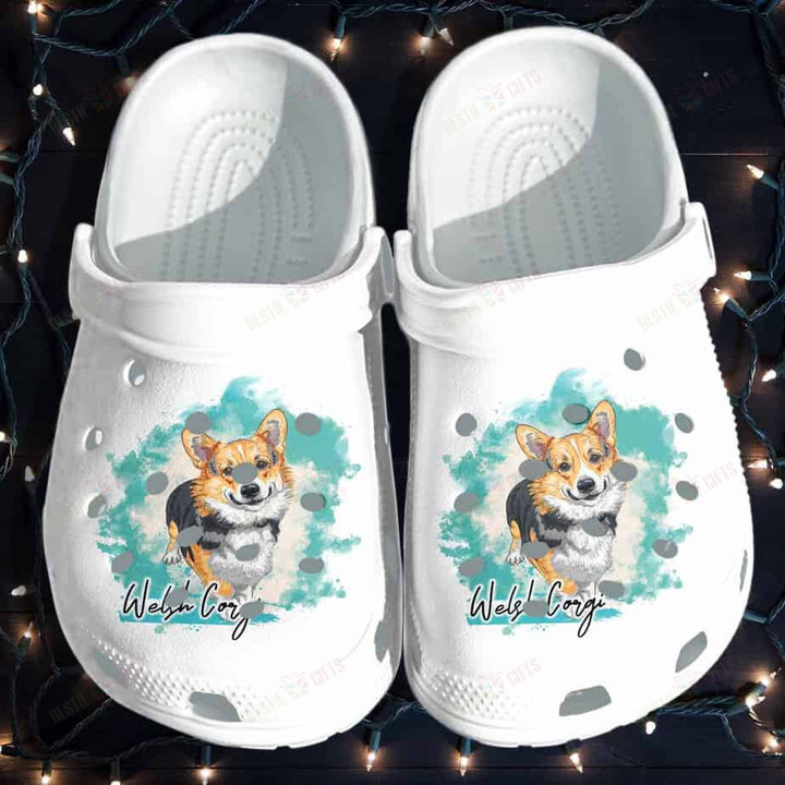 Cute Corgi Dog Art Funny Crocs Classic Clogs Shoes