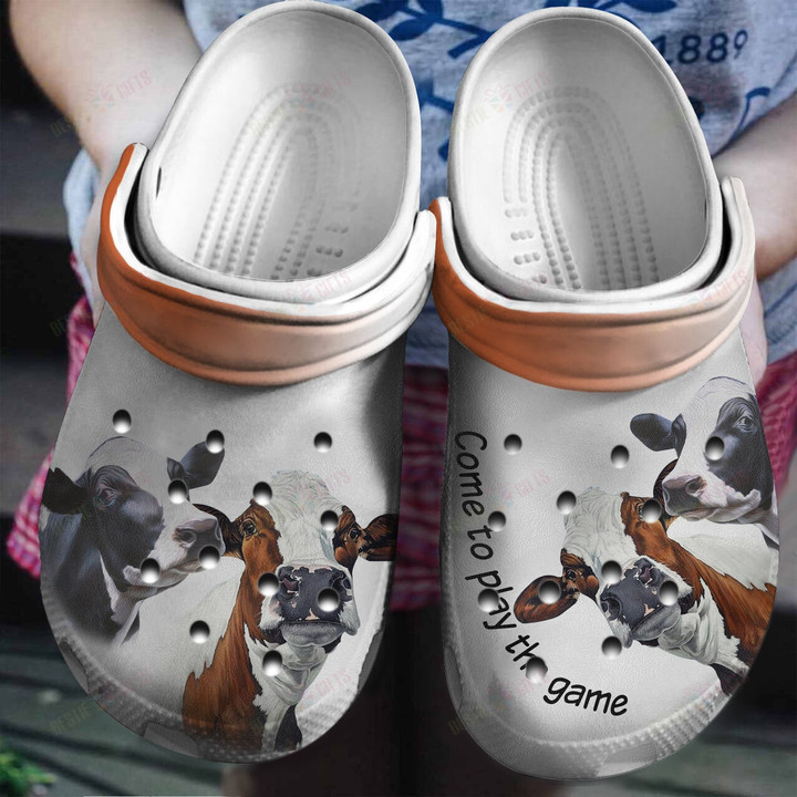 Cute Cow Crocs Classic Clogs Shoes