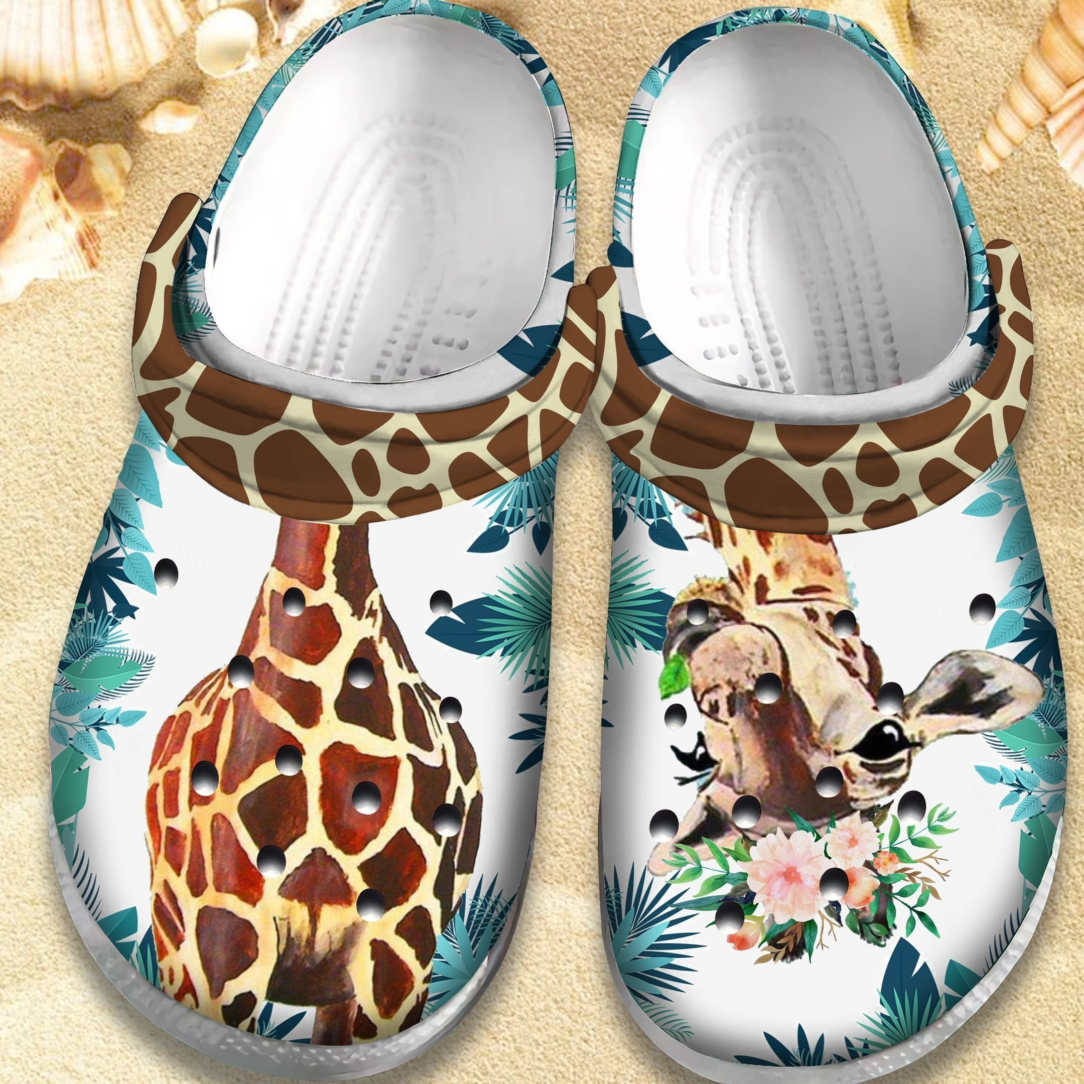 Cute Giraffe Shoes - Funny Animal Crocs Clog Gift For Women Men Boy Girl