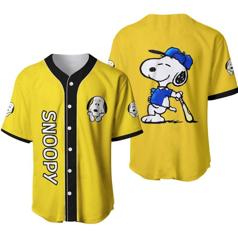 Cute Snoopy Baseball 222 Gift For Lover Jersey