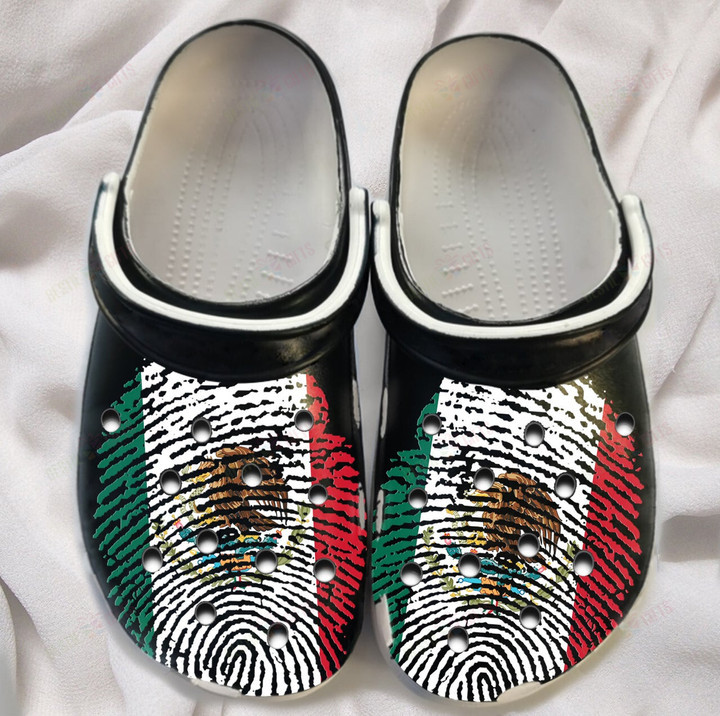 DNA Mexico Flag Mexican Crocs Classic Clogs Shoes