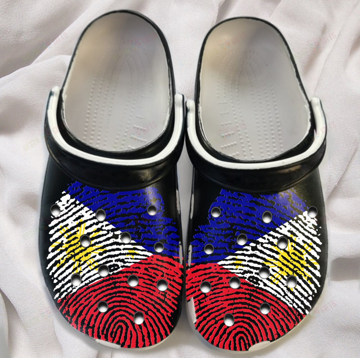 DNA Philippines Flag Filipino Crocs Classic Clogs Shoes