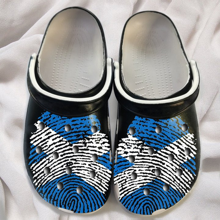 DNA Scotland Flag Personalized Shoes Crocs Clogs