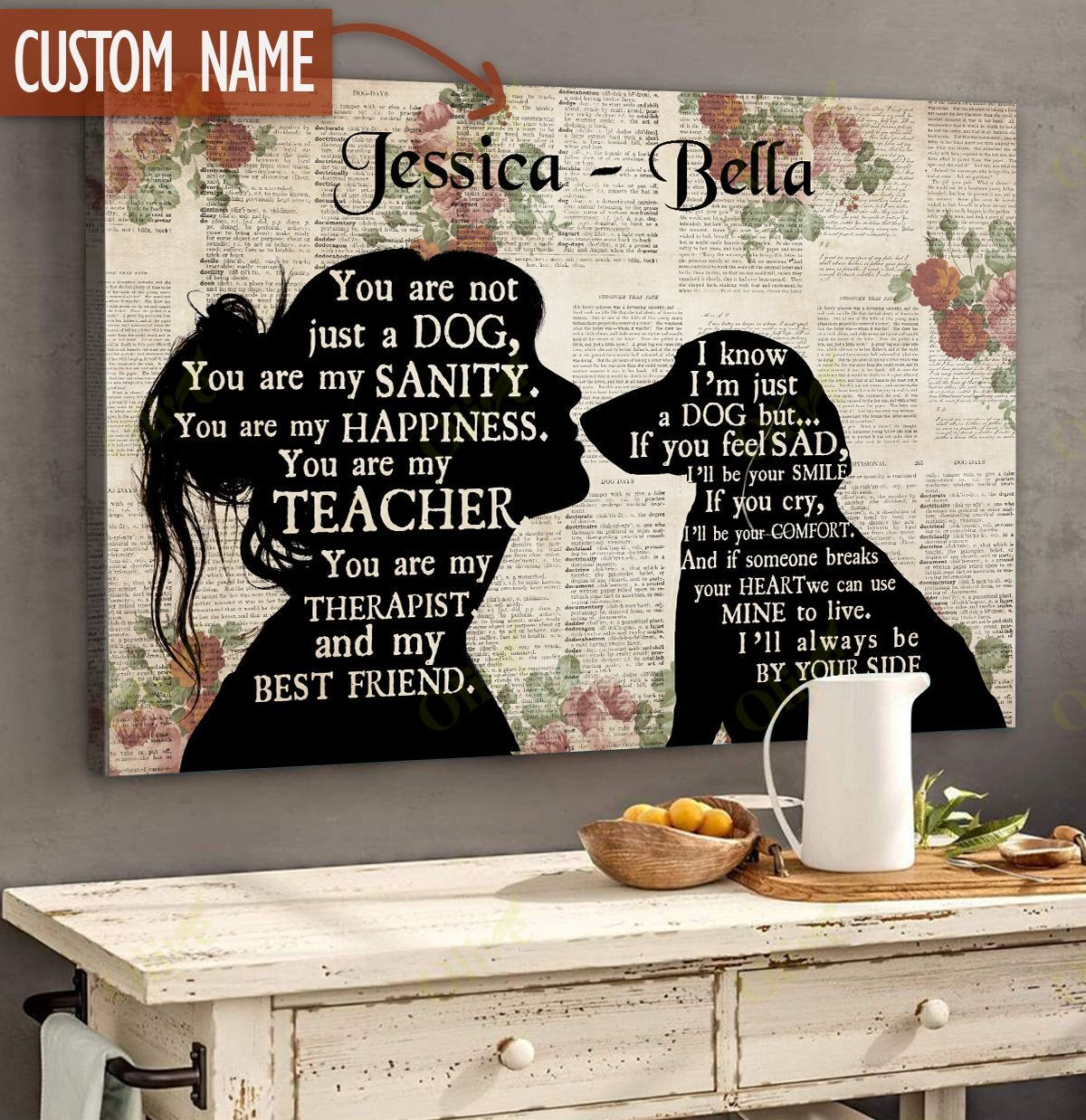 Dachshund - Always Be By Your Side Custom Poster And Canvas Art Wall Decor