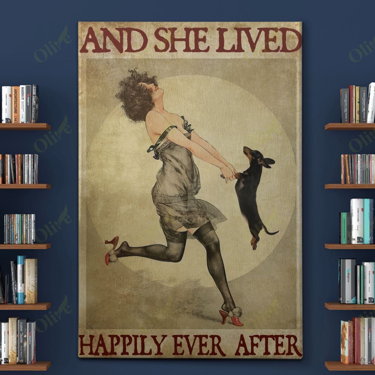 Dachshund - Happily Ever After Together Poster And Canvas Art Wall Decor