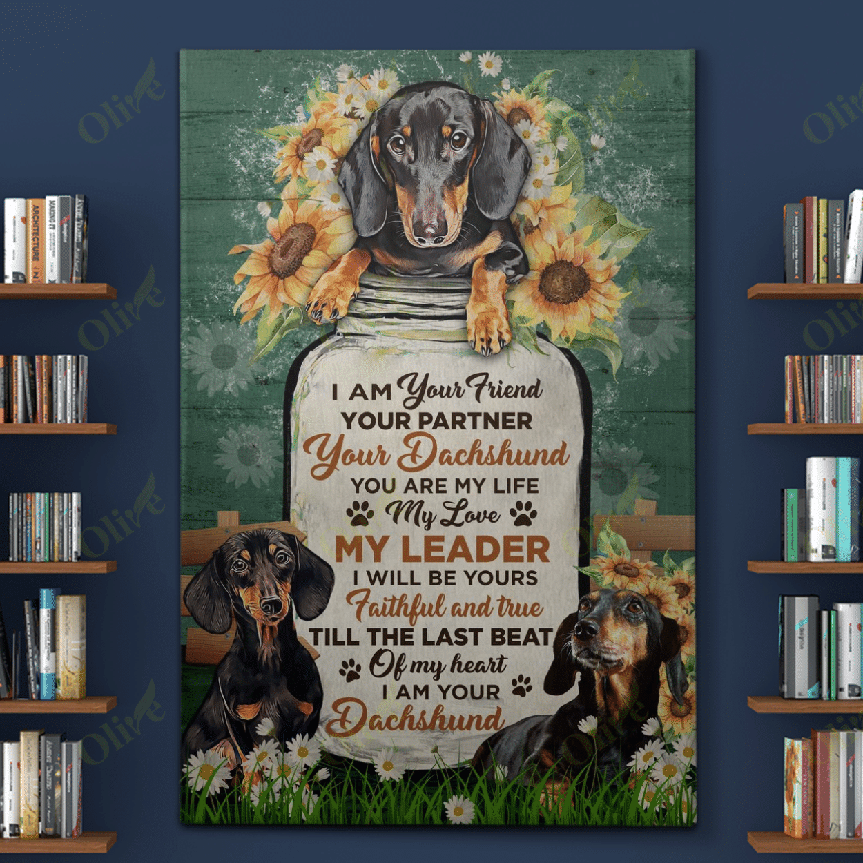 Dachshund - I Am Forever Yours Poster And Canvas Art Wall Decor