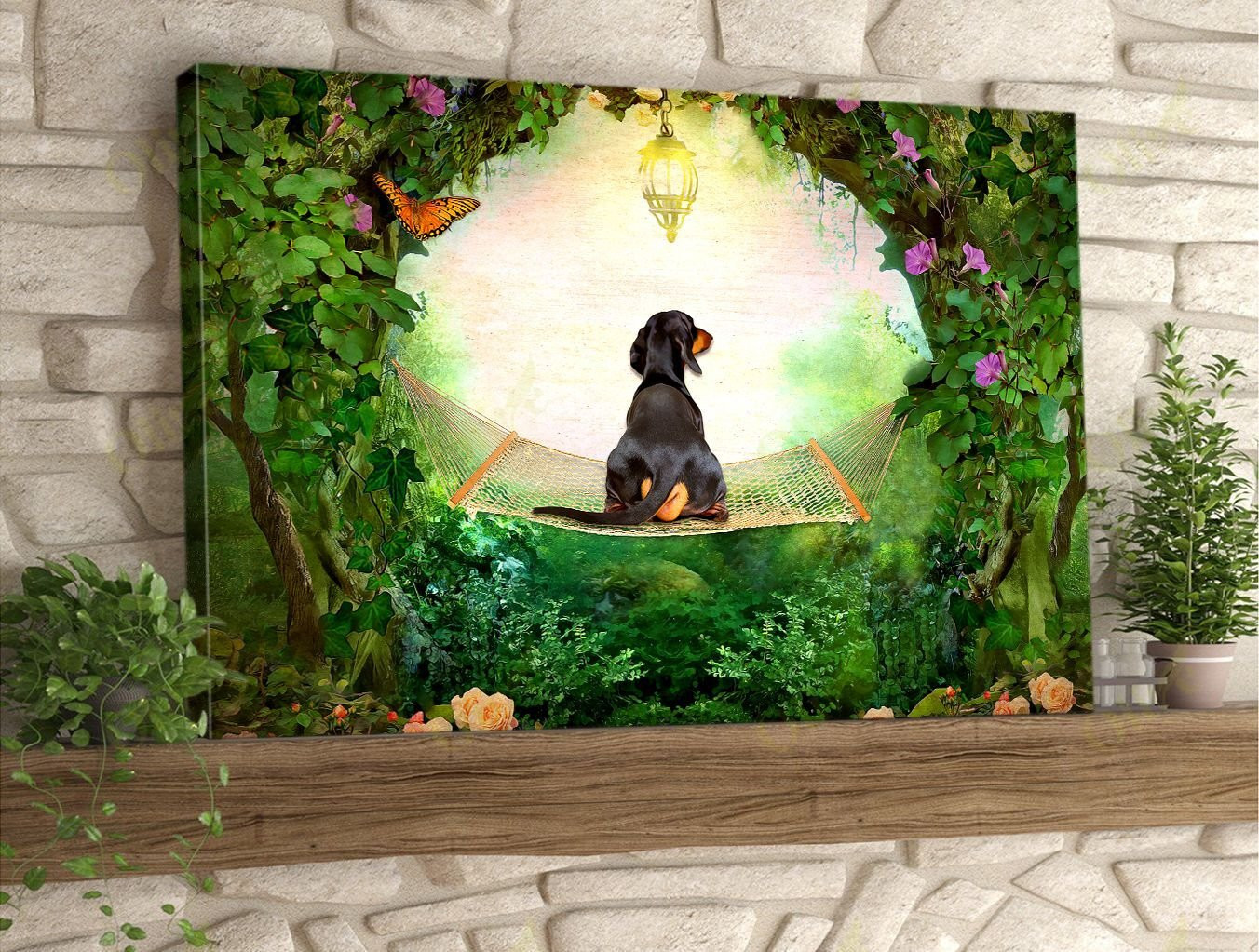 Dachshund In The Forest Dachshund Poster And Canvas Art Wall Decor