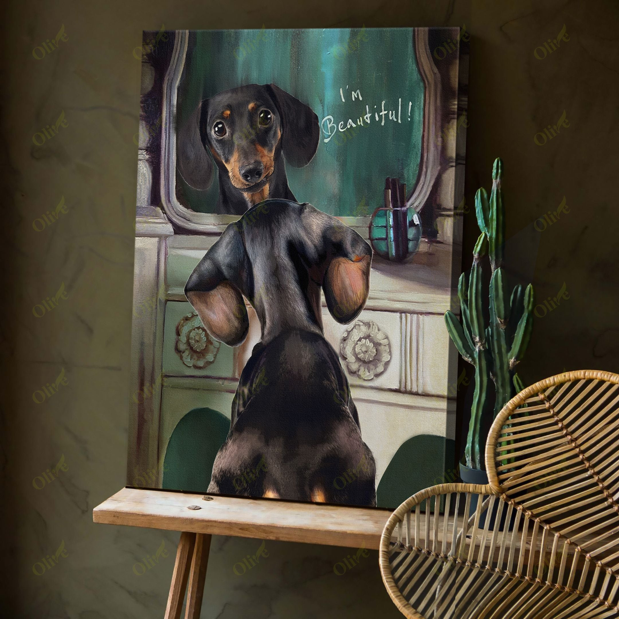 Dachshund - Mirror Mirror Canvas Poster And Canvas Art Wall Decor