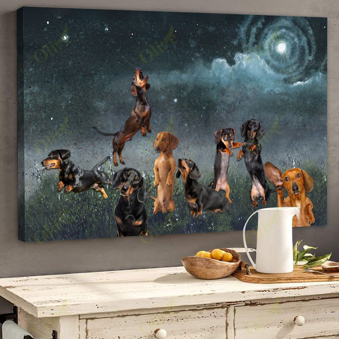 Dachshund Poster And Canvas Art Wall Decor