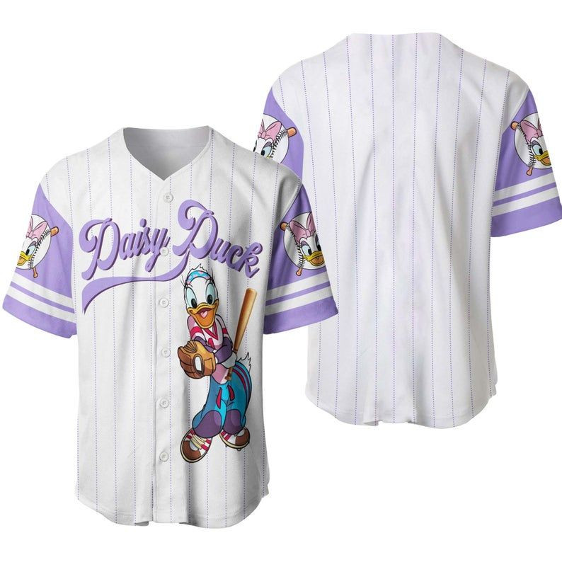 Daisy Duck Player Disney Baseball Jersey333 Gift For Lover Baseball Jersey, Unisex Jersey Shirt for Men Women