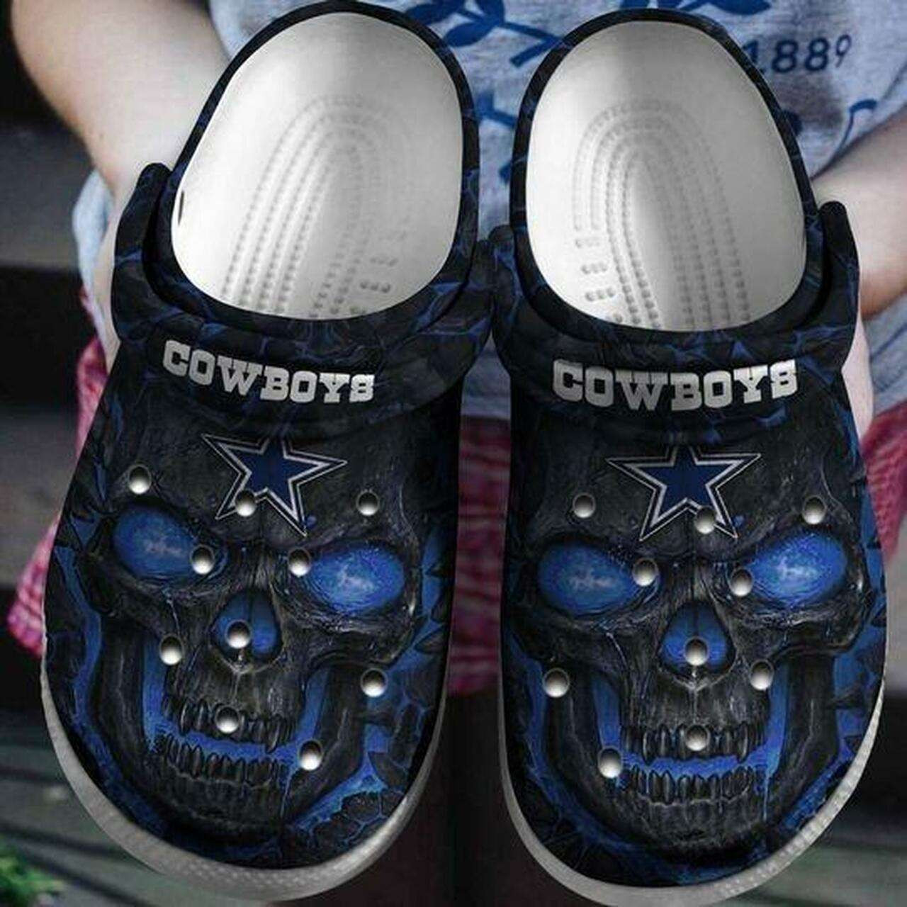Dallas Cowboys Crocs Classic Clogs Shoes