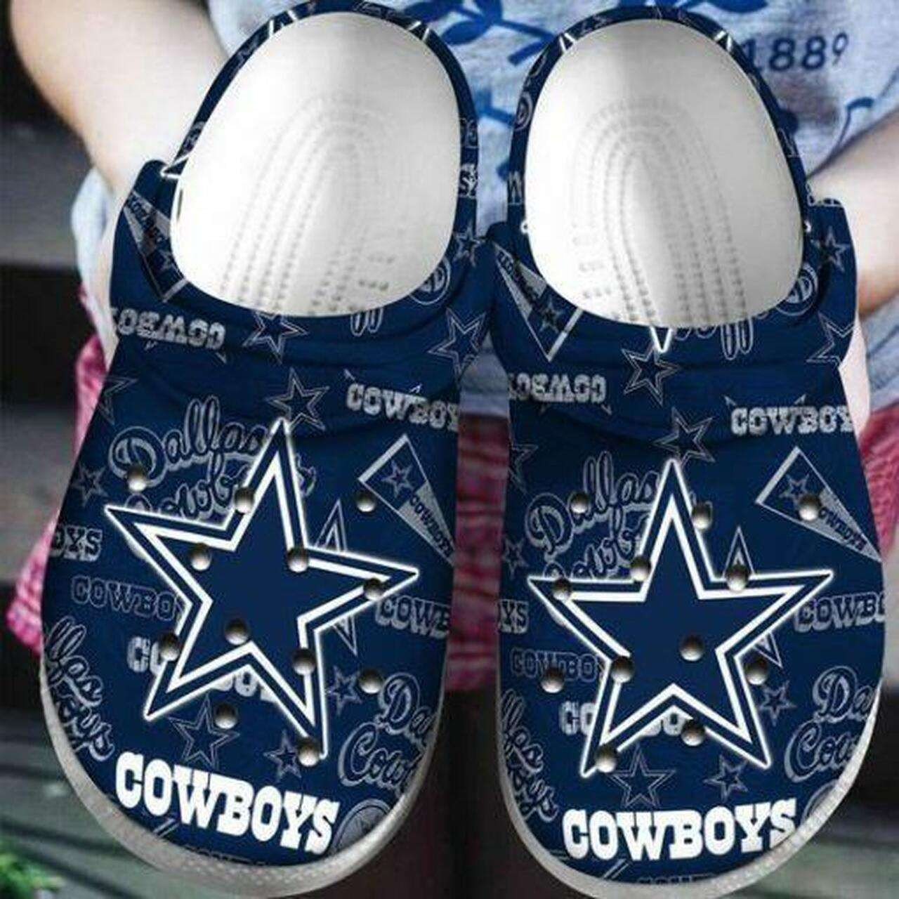 Dallas Cowboys Crocs Crocband Clogs