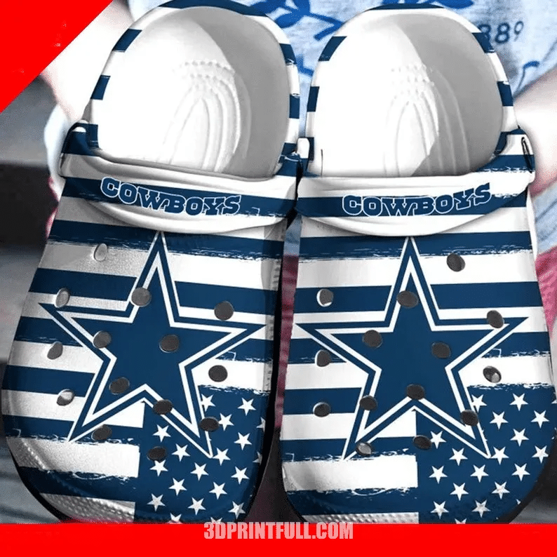 Dallas Cowboys Nfl 10 Team Gift For Fan Crocs Rubber Crocs Crocband