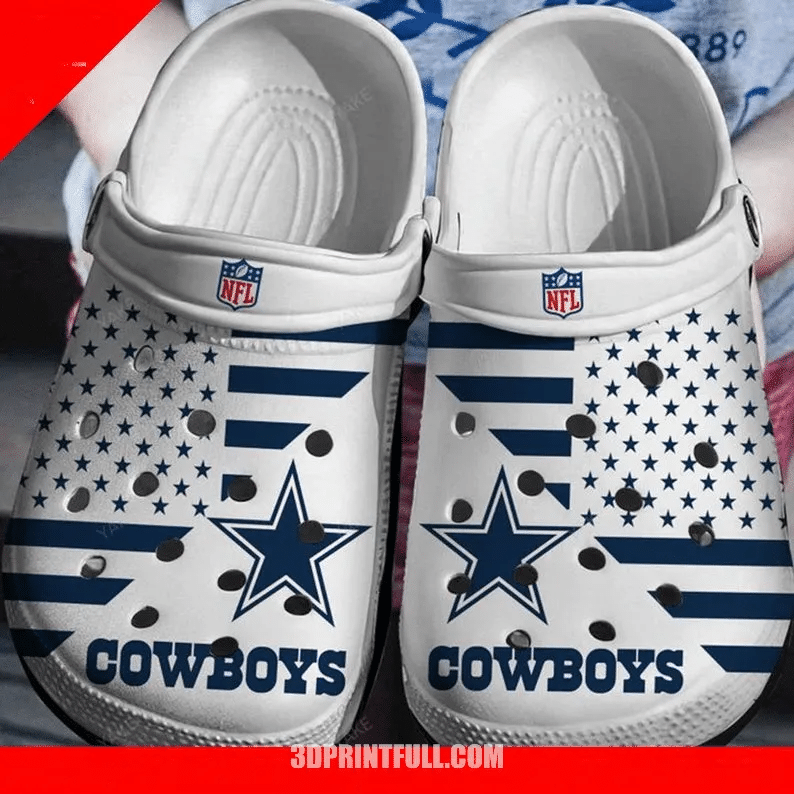Dallas Cowboys Nfl Team Gift For Fan Crocs Rubber Crocs Crocband Clog