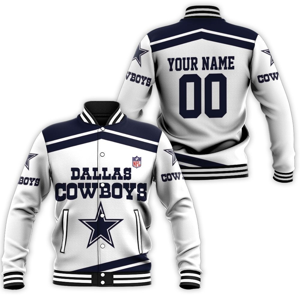 Dallas Cowboys Nlf Lover 3d Personalized Baseball Jacket for Men Women