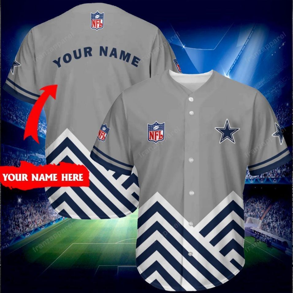 Dallas Cowboys Personalized Baseball Jersey 241, Unisex Jersey Shirt for Men Women