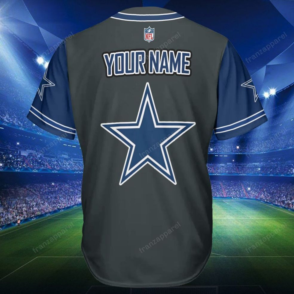 Dallas Cowboys Personalized Baseball Jersey Shirt 172