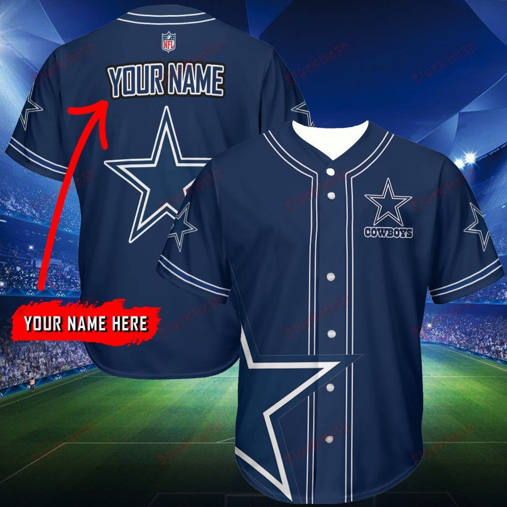 Dallas Cowboys Personalized Baseball Jersey Shirt 172 Unisex Jersey Shirt for Men Women