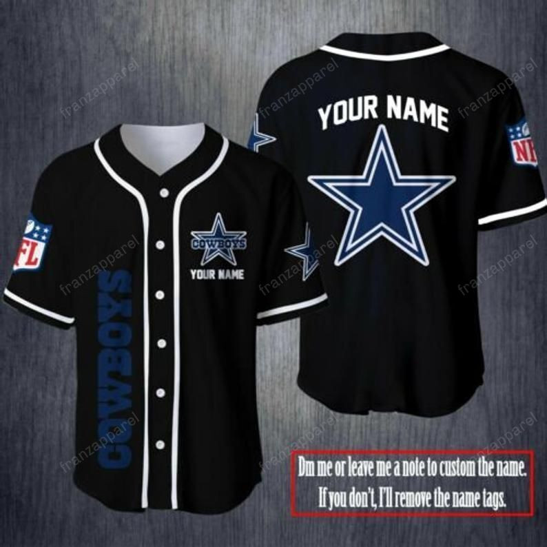 Dallas Cowboys Personalized Baseball Jersey Shirt 179, Unisex Jersey Shirt for Men Women