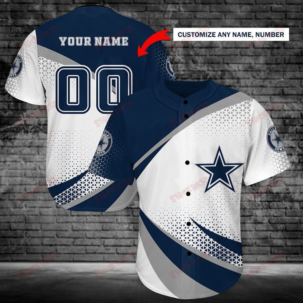Dallas Cowboys Personalized Baseball Jersey Shirt 190 Unisex Jersey Shirt for Men Women