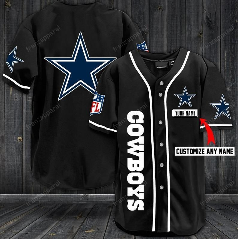 Dallas Cowboys Personalized Baseball Jersey Shirt 35, Unisex Jersey Shirt for Men Women